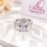 Emerald Cut 2Pc Ring Set view 4