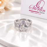 Zirconia Solitaire 2pc Ring Set view 3