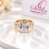 Emerald Cut 2Pc Ring Set view 2