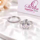 Zirconia Solitaire 2pc Ring Set view 4