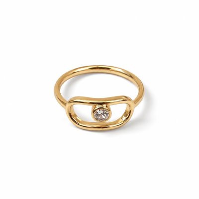 Gold Stone Ring