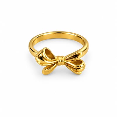 Gold Bow Ring