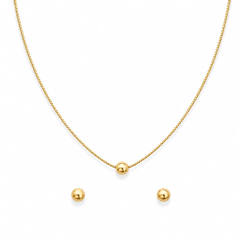 2Pc Gold Ball Set