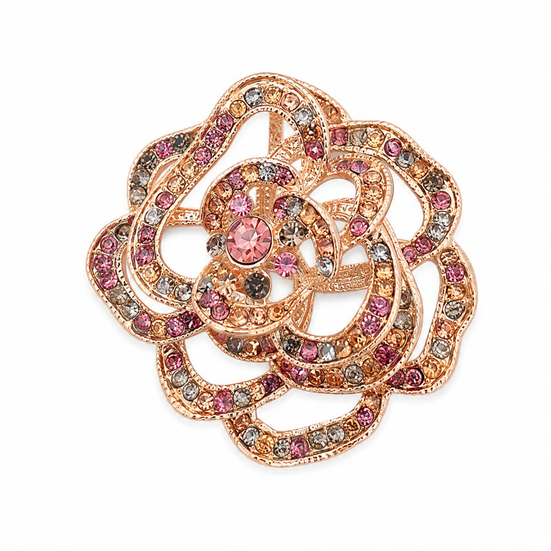 Stone Flower Brooch