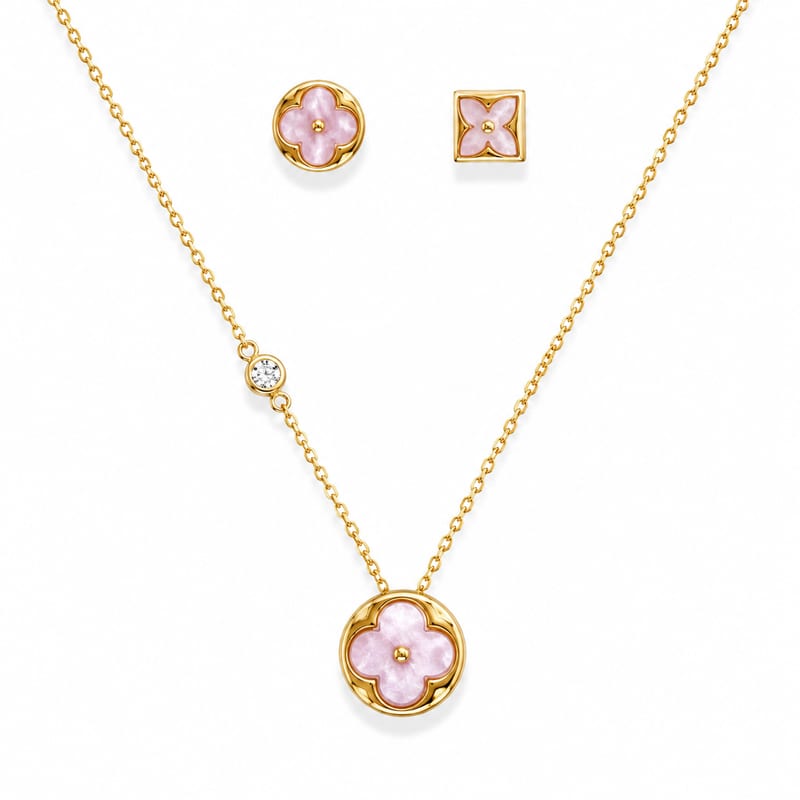 2Pc Gold Petal Set
