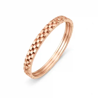 Stainless Steel Grid Bangle