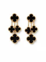 Triple Petal Earrings view 10
