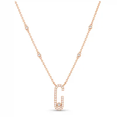 C-Shape Pendant Necklace