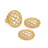 Net Earring and Ring Set view 1