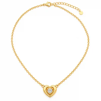 Stone Heart Necklace