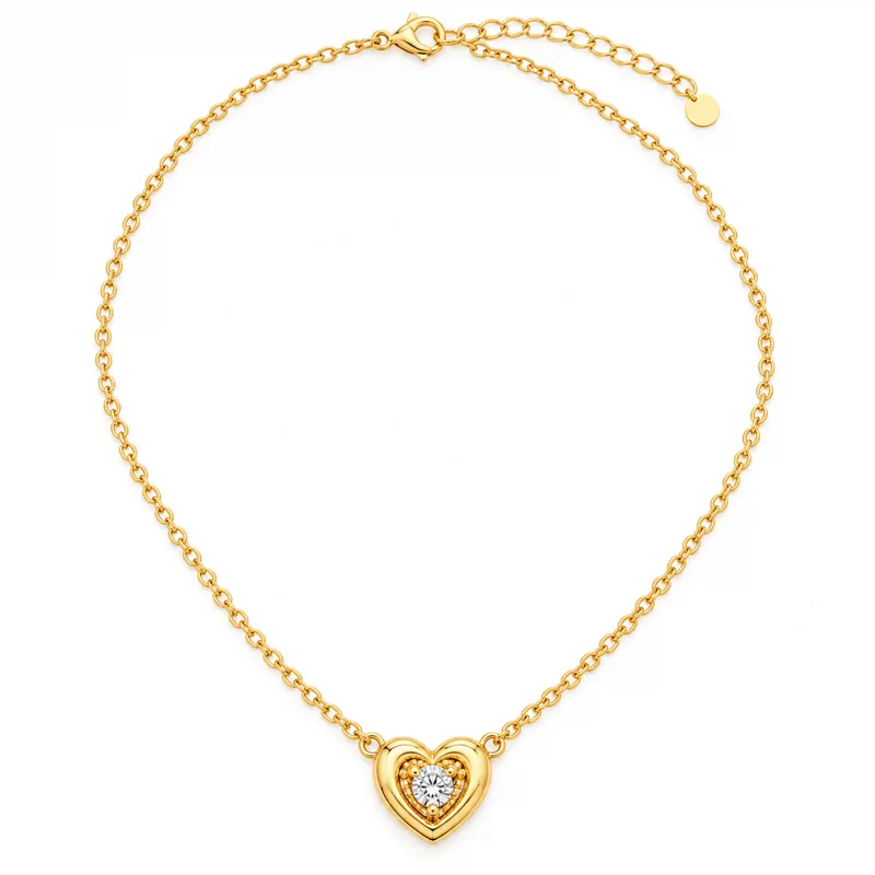 Stone Heart Necklace