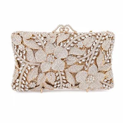 Gold Crystal Clutch