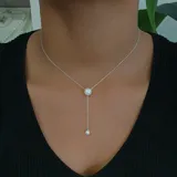 Dainty Pearl Necklace view 1
