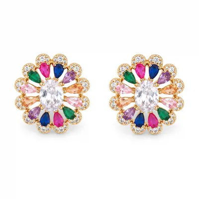 Multi-Colour Bloom Earrings