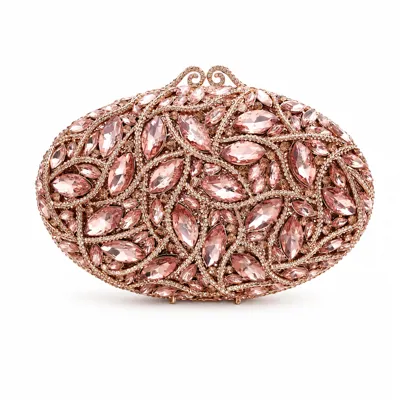 Oval Crystal Clutch