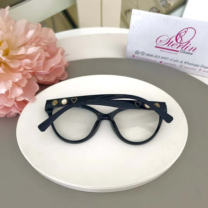 BLACK SIDE PEARL GLASS