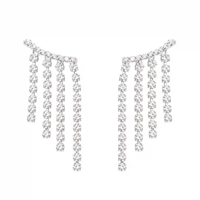 Stone Tassle Earrings