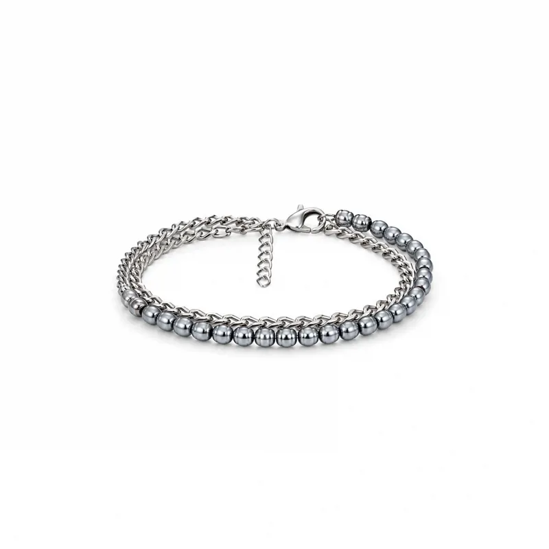 Silver Bead Bracelet