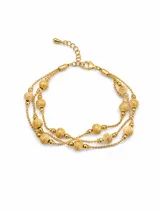 Gold Ball Bracelet view 3