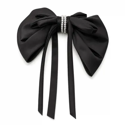 Pearl Bow Hair Clip
