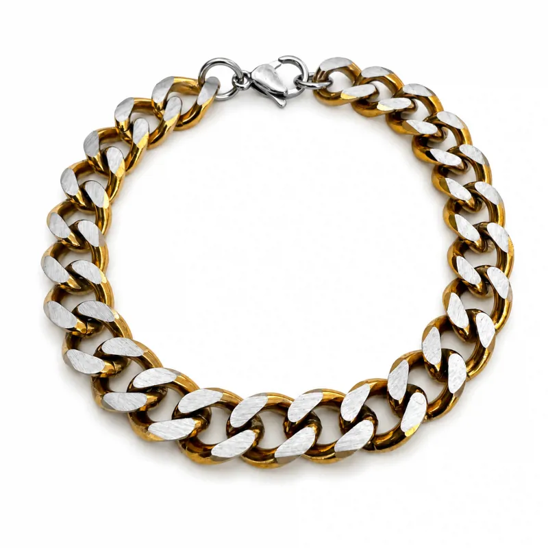 2Tone Cuban Link Bracelet