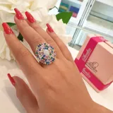 Gold Prong Ring view 6