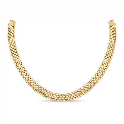 Chic Flat Gold Necklace