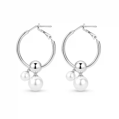 Pearl Loop Earrings