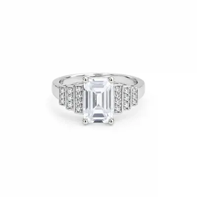 Double Rec Stone Ring