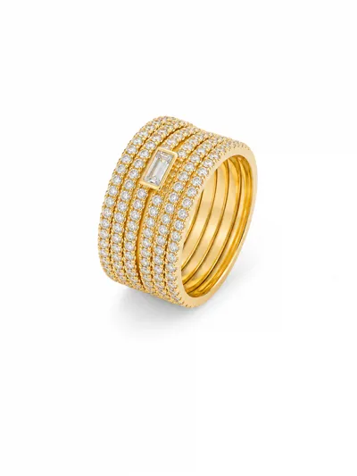 Gold Hive Layer Ring