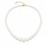 Gold Beads Link Necklace view 4