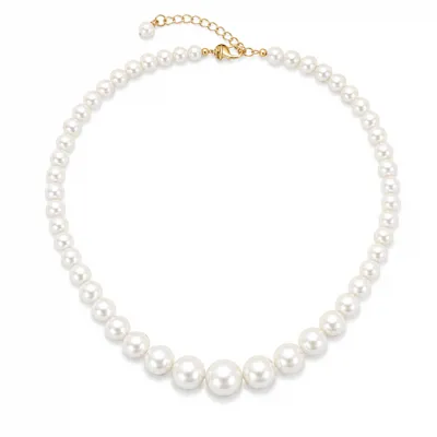 Gold Beads Link Necklace