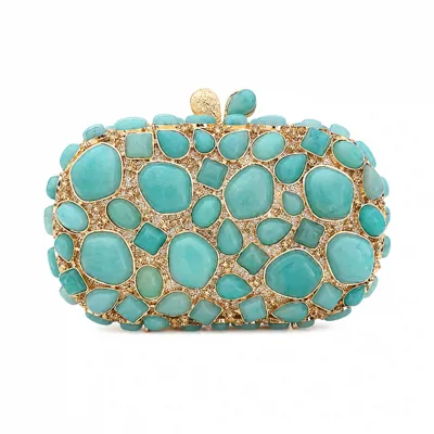 Premium Jade Crystal Clutch