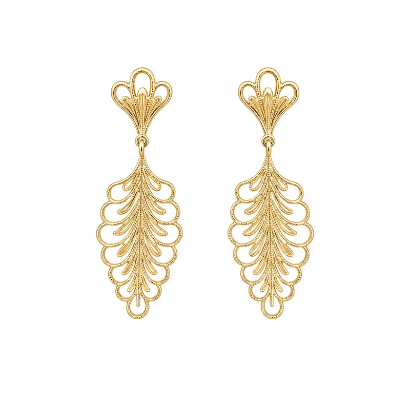 Fishbone Earring