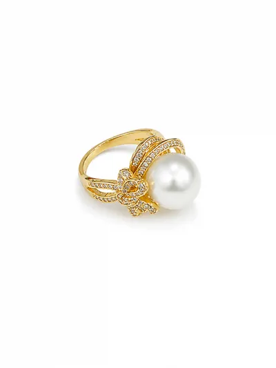 Bow And Pearl Ring