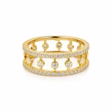 Zirconia Circle Ring view 5