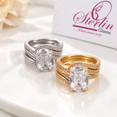 Crystal Knot Ring