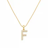 Gold Stone Full Alphabet Necklace view 9
