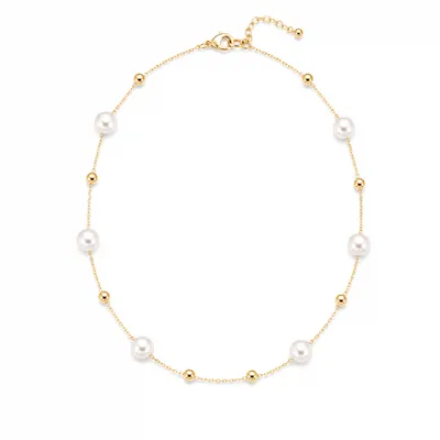 Golden Seed Petal Necklace