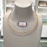3Tone Triple Layer Necklace view 2
