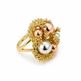 3Tone Textured Ring view 4