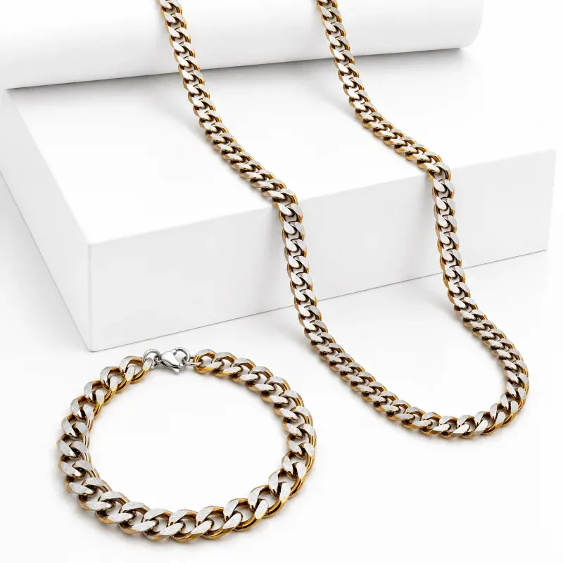 2Tone Cuban Link Necklace