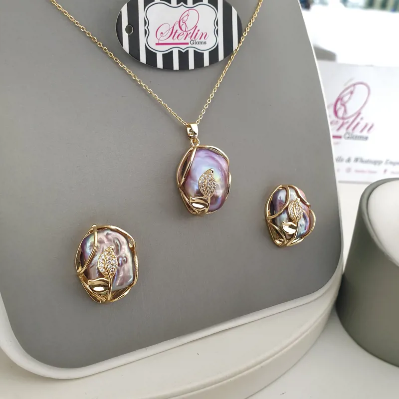 3pcs Petal Pearl Set