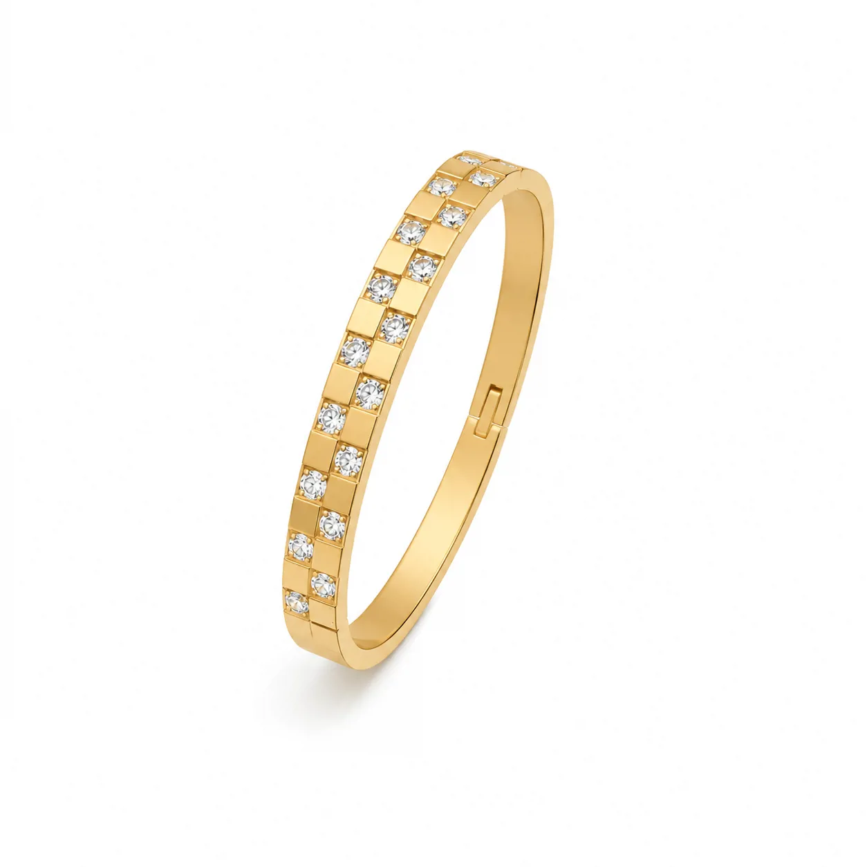 Crystal Brick Bangle