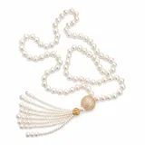 Crown Pearl Drop Necklace view 3