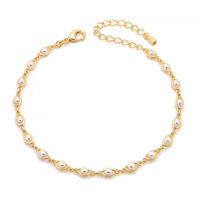 Pearl Link Anklets