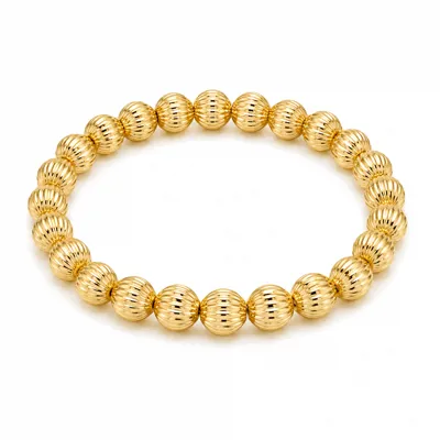 6MM Gold Ball Bracelet