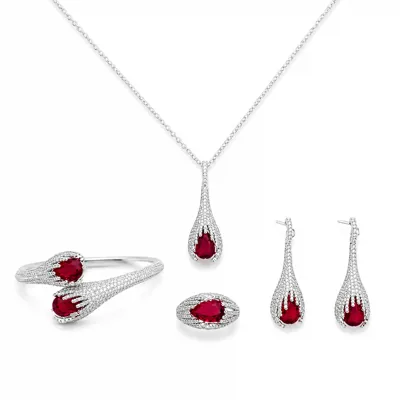 4Piece Glittering Flame Set