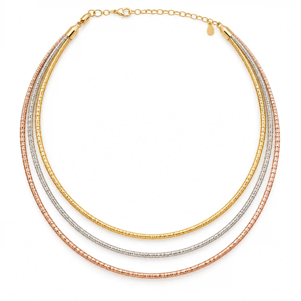 3Tone Triple Layer Necklace