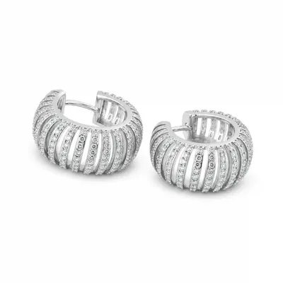 Laser Cut Stoned Earrings